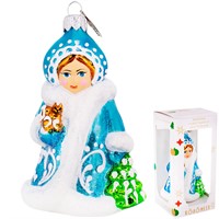 Елочное украшение Снегурочка с белочкой h-11 см ФУ4-2222