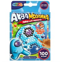 Набор ДТ Аквамозаика космонавты 100 бусин МУЛЬТИ АРТ AB-100HA