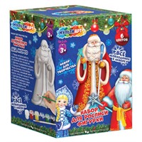 Набор ДТ Фигурка для росписи (краски, кисточка) Дед мороз MultiArt PAINTFIGURE-NY-MA1