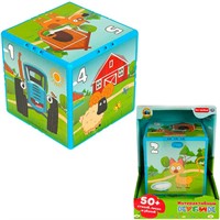 Игрушка на батарейках Интерактивный кубик СИНИЙ ТРАКТОР 50 стихов,песен и звуков Умка HT1221-R