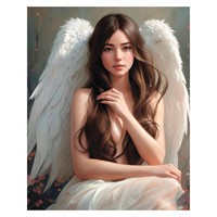 Набор для творчества Алмазная мозаика 30х40см Белые крылья НД-6304