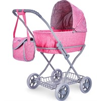 Коляска для куклы 8019-2226 Микси Багги Бум Mixy Buggy Boom розовый классическая.