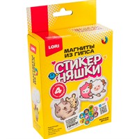Набор для творчества Магниты из гипса Стикерняшки Весёлые друзья Мо-001 Lori