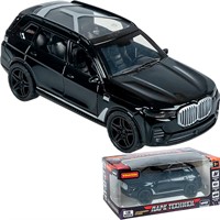 Модель 1:36 3 открыв. двери Парк Техники Джип чёрный ВВ6423 Bondibon