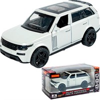 Модель 1:36 3 открыв. двери Парк Техники Джип белый ВВ6425 Bondibon