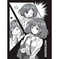 Блокнот 467-0-159-14842-5 Аниме Монохром. Школьница