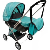 Коляска для куклы Классика-11 графит/м.волна КР-615