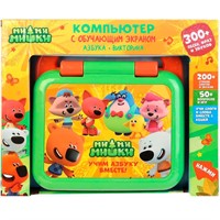 Игрушка на батарейках Компьютер с led- экраном Ми-ми-мишки 300 песен,фраз, звуков. свет HT1176-R