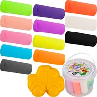 Набор для творчества Тесто для лепки 12цв "Лепишка" в ведёрке Фин-ти-Флю Тдл/в-002