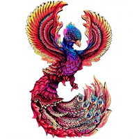 Деревянный Пазл фигурный Феникс P-063