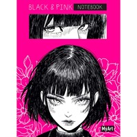 Блокнот 467-0-159-14835-7 в линию Black & Pink. Глаза в глаза