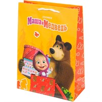 Пакет Чудо праздник матовый ml 22*31*10 см Маша и Медведь PML-123140-MB
