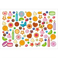 Наклейки Сладкое настроение с игровым полем 088878