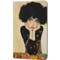 Блокнот 30 л Inspiration. Art. Notes. Климт кудрявая брюнетка в черном платье 978-5-00241-393-5