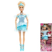 Кукла Карапуз 66001J-BS5-S-BB София 29 см руки и ноги сгиб., балерина,  акс