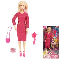 Кукла Карапуз 66001-K2-S-BB София 29 см руки и ноги сгиб,  косметика, акс