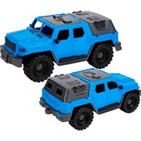 Автомобиль Джип Альфа Городской с тентом, голубой И-8933