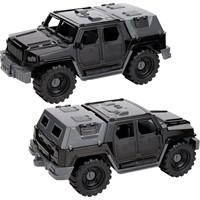 Автомобиль Джип Альфа Городской с тентом, черный И-8932