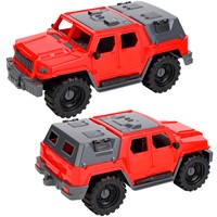 Автомобиль Джип Альфа Городской с тентом, красный И-8931