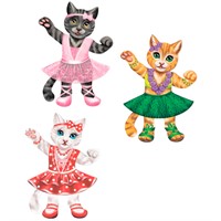 Деревянный Пазл 32 Кошка модница MPZSRТ-2