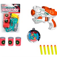 Бластер XD688-38 с безопасными пулями и мишенью в пак.