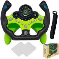 Руль муз. 2192D черный/зеленый, на подставке в кор.