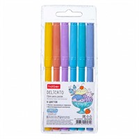 Фломастеры 6 цв. DELICATO пастельные FP_069403 Hatber СТОК