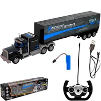 Грузовик на радиоуправлении Young Racer MK666-653A синий  аккум, USB в кор.