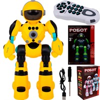 Робот на радиоуправлении BG1538/BG1538R русская озвучка желтый в кор.
