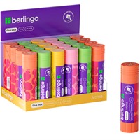 Клей карандаш 21 гр. ароматизированный (мята, лимон, клубника, роза) Berlingo Aroma FPp_21100