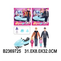 Кукла LY643-A Зимние забавы в кор.