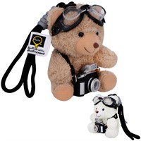 Брелок Мишка с очками и фотоаппаром FG250426034G цвет в ассорт.