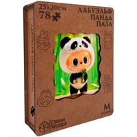 Деревянный Пазл фигурный ЛабуЭльф Панда LB-002