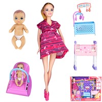 Кукла 046НВ Детская комната с малышами и аксесс. в кор.