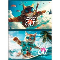 Альбом для рисования 20 л. А4 BG "Супер-кот" 378669