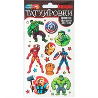 Набор для творчества Тату Герои 1 лист МУЛЬТИ АРТ TATTOO-122117