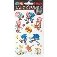 Набор для творчества Тату Эми и Соник 1 лист МУЛЬТИ АРТ TATTOO-123229