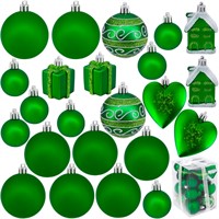 Елочный набор Шары зеленый 4-5-6 см 23шт. в кор. E-48606GN
