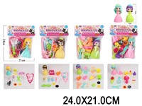 Игровой набор ZD893-533ABCD с куклой в ассорт. в пак.