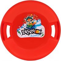 Санки ледянки круглые d54 см Dvizhok "Лисенок" красные ТОПОГАН У1190