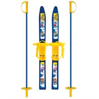 Лыжи детские Олимпик-спорт 66 см голубые с палками из стеклопластика в сетке МПЛ 102.00 Dvizhok