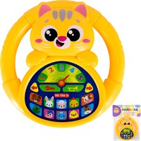 Руль муз. Levatoys MK2192E-48-23 Животные в пак.