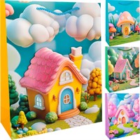 Пакет 26*32*10 см Домики 141V-1028