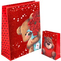 Пакет 26*32*10 см Мишка 141V-1040