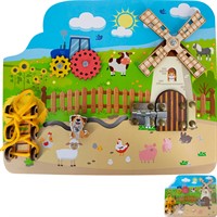 Деревянный Бизиборд Ферма БЗ-009