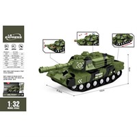 Танк на батарейках WY1153A свет, звук в кор.