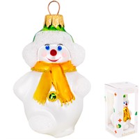 Елочное украшение Зимний снеговик h-8,5 см ФУ-777