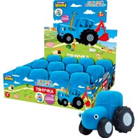 Игрушка Тянучка антистресс с песком 8 см Синий Трактор Супер Жим XI-BTPB-03-RU