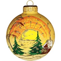 Шар 80мм Зимний закат КУ-80-224230