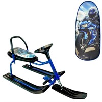 Снегокат 208 высокий со склад спинкой SNOWKAT Auto Car синий мотоцикл